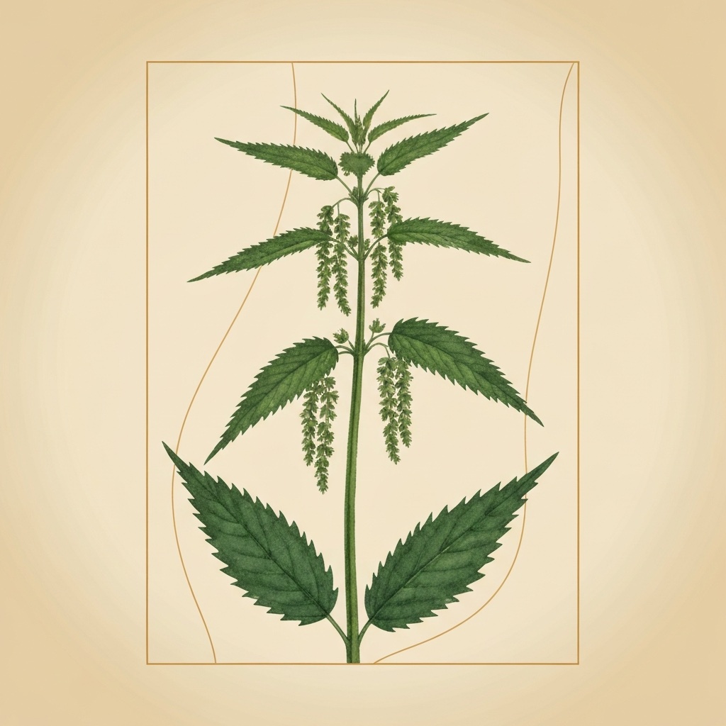 Stinging Nettle botanical illustration